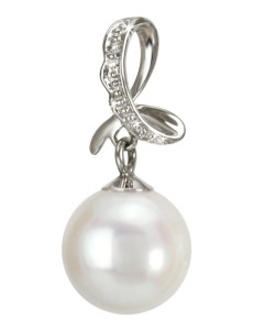 Zawieszka złota z perłą Akoya (wzór ALPH)