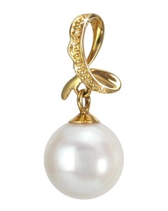 Złota zawieszka z perłą Akoya (wzór ALPH)