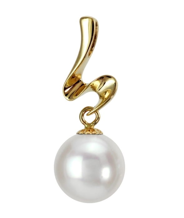 Złota zawieszka z perłą Akoya PA-90W-YG14-SRIB