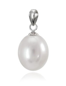 Zawieszka złota z owalną perłą 9-10 mm (wzór CSPS)