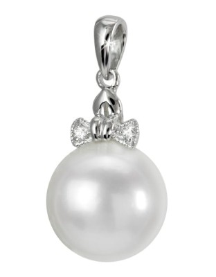 Zawieszka złota z białą perłą South Sea (wzór BOWU)