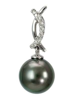 Zawieszka złota z perłą Tahiti (wzór 2ARC)