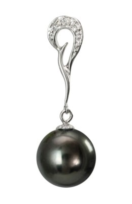 Zawieszka złota z perłą Tahiti (wzór QMK)