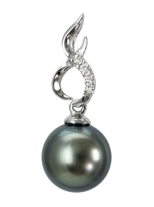 Zawieszka złota z perłą Tahiti PT-100B-WG14D-SMK