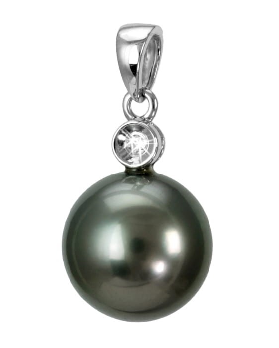 Zawieszka złota z perłą Tahiti PT-110B-WG14D-DPD