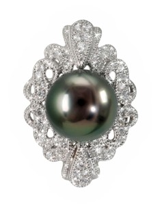 Zawieszka złota z perłą Tahiti (wzór LAC)