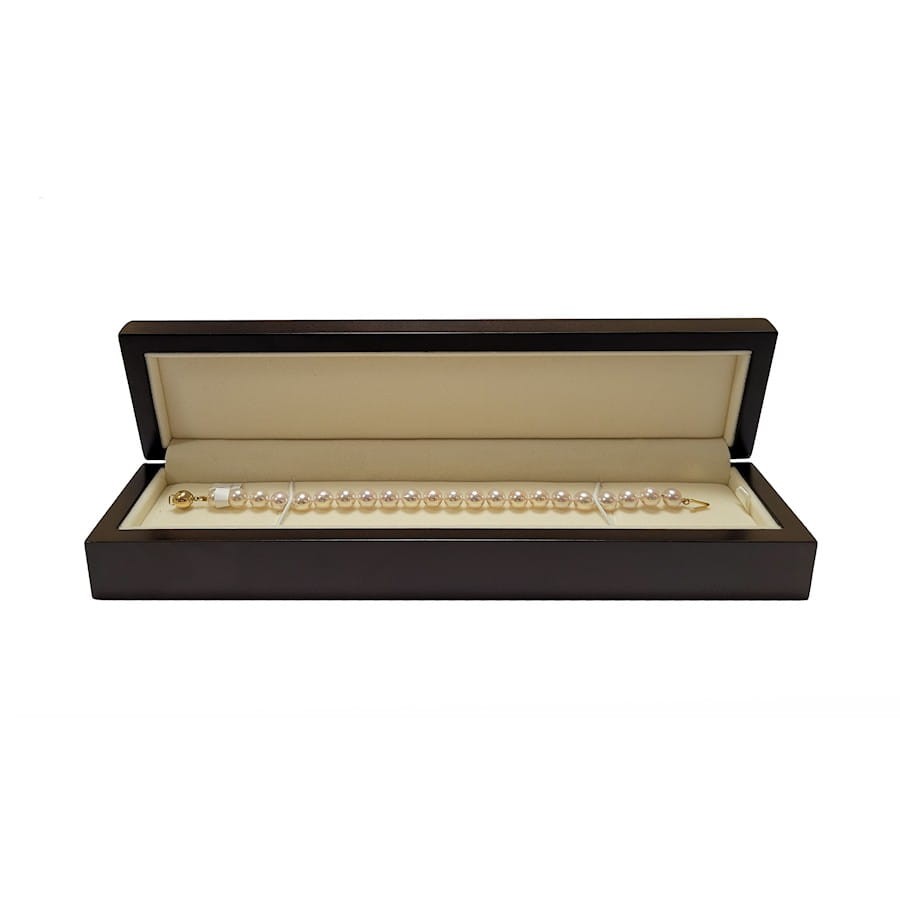 Bransoleta z perłami Akoya 7-7,5 mm BA1-75W-BCYG14-CSBR 3