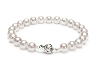 Bransoleta z perłami Akoya 7-7,5 mm (wzór CSBR-CBCWG)