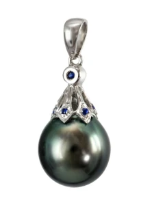 Zawieszka złota z perłą Tahiti (wzór HAT)