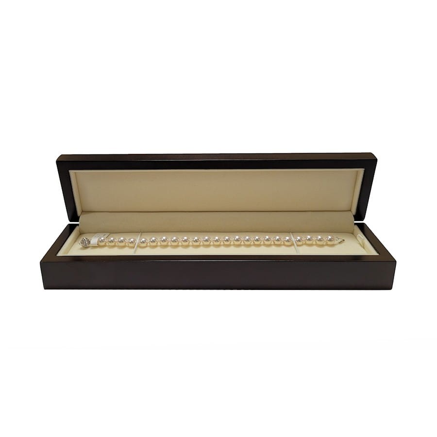 Bransoleta z perłami Akoya 7-7,5 mm BA1-75W-CBCWG14-CSBR 3