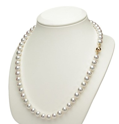 Naszyjnik Matinee z perłami z Akoya 8-8,5 mm (wzór CSNM-YG)