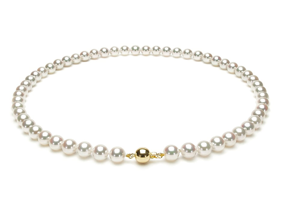 Naszyjnik Matinee z perłami z Akoya 8-8,5 mm NA20-85W-BCYG14-CSNM 2
