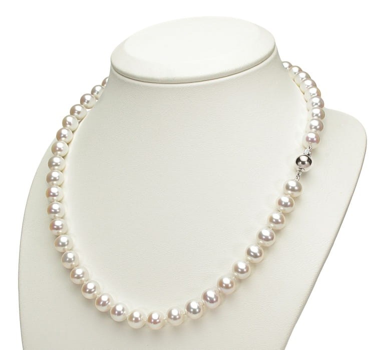 Naszyjnik z pereł 8-8,5 mm NF17-85W-BCWG14-CSNP