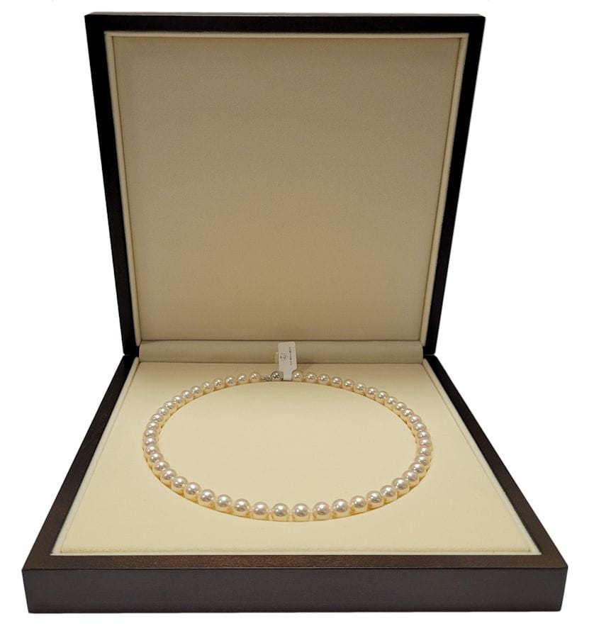 Naszyjnik z pereł 8-8,5 mm NF17-85W-BCWG14-CSNP 4