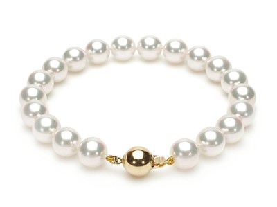 Bransoleta z perłami Akoya 8-8,5 mm (wzór CSBR-YG)