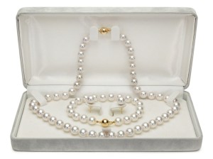 Komplet biżuterii z pereł Akoya 8-8,5 mm (wzór CSS-YG)