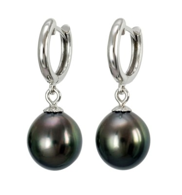 Kolczyki złote z perłami Tahiti (wzór HRS)