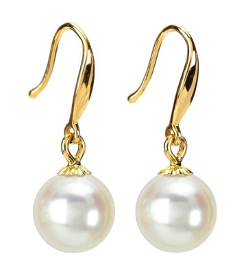 Złote kolczyki z perłami Akoya (wzór CSEBS)