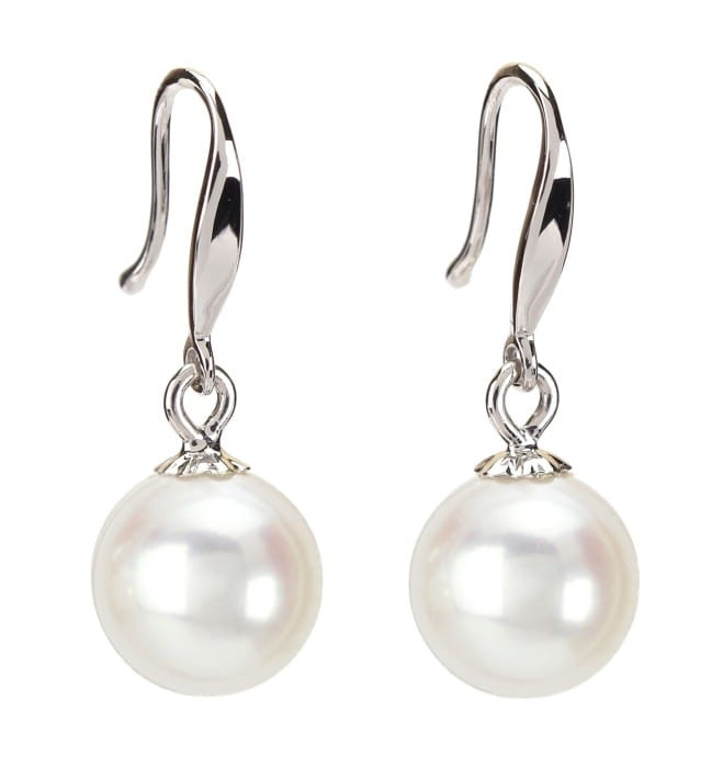 Kolczyki złote z perłami Akoya EA-80W-BWG14-CSEBS