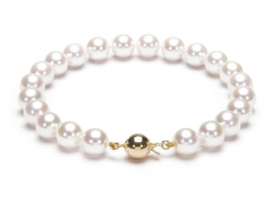 Bransoleta z perłami Akoya 7,5-8 mm (wzór CSBR-YG)
