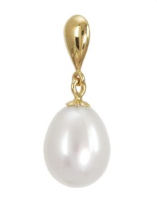 Złota zawieszka z perłą (wzór SPN)