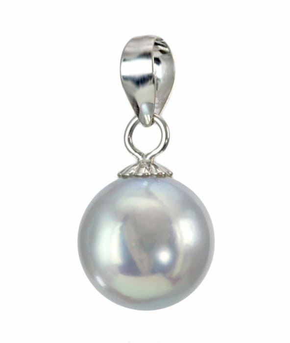 Zawieszka złota ze srebrną perłą Akoya 8-8,5 mm PA-85S-WG14-CSPS