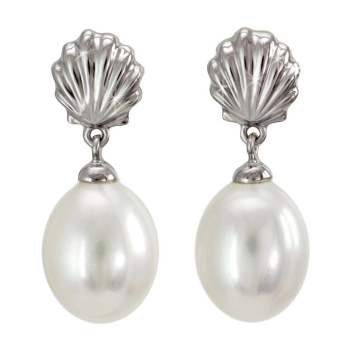 Kolczyki złote z perłami EF-90WDS-SHWG14-SHL