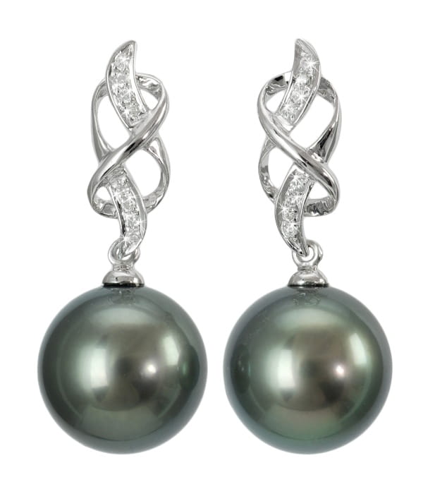 Kolczyki złote z perłami Tahiti ET-120B-SHWG14D-TFLA