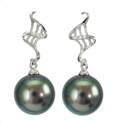 Kolczyki złote z perłami Tahiti (wzór ADRL)