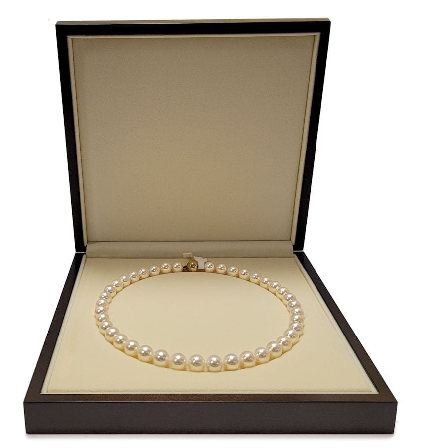 Naszyjnik z perłami Akoya 10-10,5 mm NA17-105W-BCIYG14PS-CSNP 4