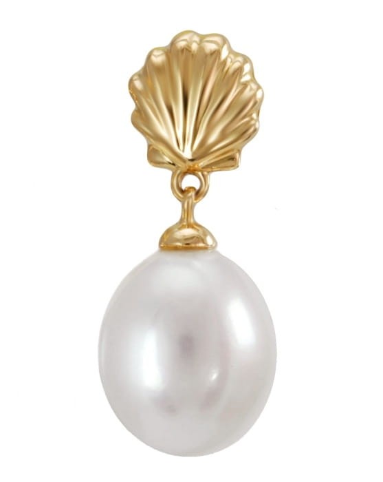 Złota zawieszka z perłą PF-90WDS-YG14-SHL