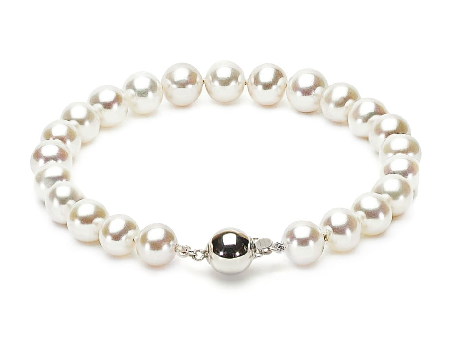 Bransoleta z perłami 8-8,5 mm BF1-85W-BCWG14-CSBR
