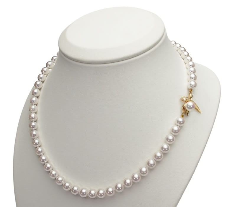 Naszyjnik z perłami Akoya 6,5-7 mm NA17-70W-WPYG14D-JCL 2