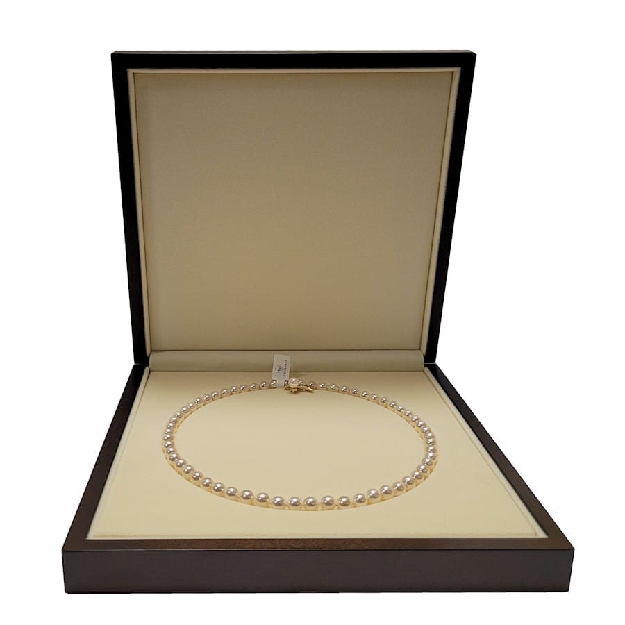 Naszyjnik z perłami Akoya 6,5-7 mm NA17-70W-WPYG14D-JCL 4