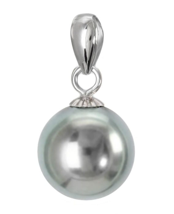 Zawieszka złota ze srebrną perłą Tahiti 8-9 mm PT-90S-WG14-CSPS