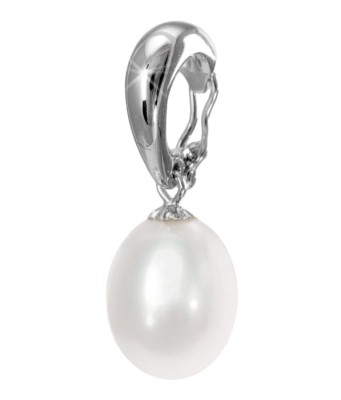 Przywieszka z białego złota z perłą (wzór EPS)