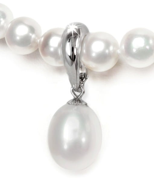 Przywieszka z białego złota z perłą PEF-95WDS-WG14-EPS 2