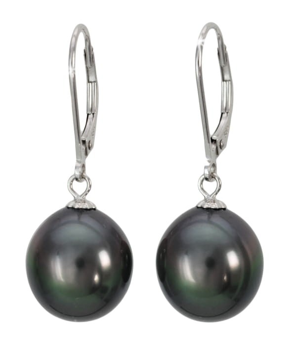 Kolczyki złote z owalnymi perłami Tahiti 11-12 mm ET-120BDS-LVWG14-CSEV