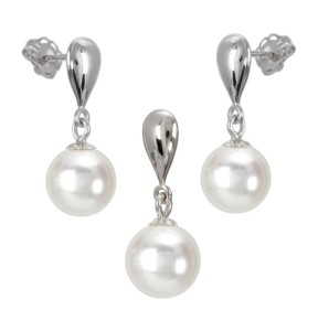 Komplet biżuterii z pereł Akoya (wzór SPN-WG)