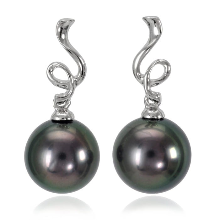 Kolczyki złote z perłami Tahiti ET-100B-SHWG14-RBLP