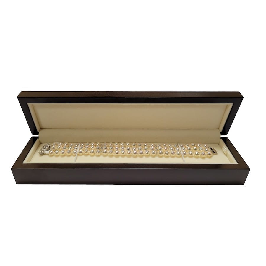 Bransoleta 3-rzędowa z perłami Akoya 6-6,5 mm BA3-65W-WG14D-ACHX 4