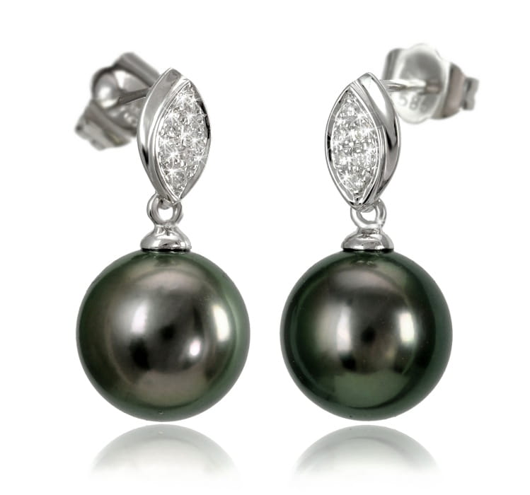 Kolczyki złote z perłami Tahiti ET-100B-SHWG14D-RHD