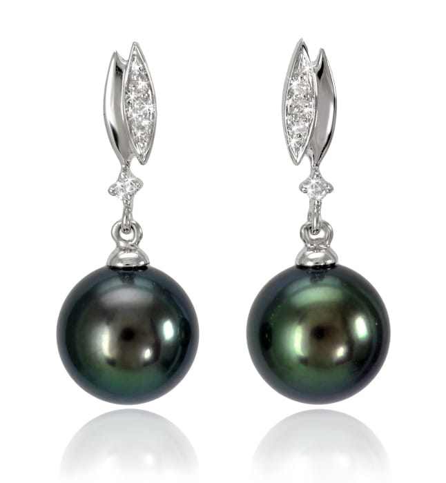 Kolczyki złote z perłami Tahiti ET-100B-SHWG14D-2LLF