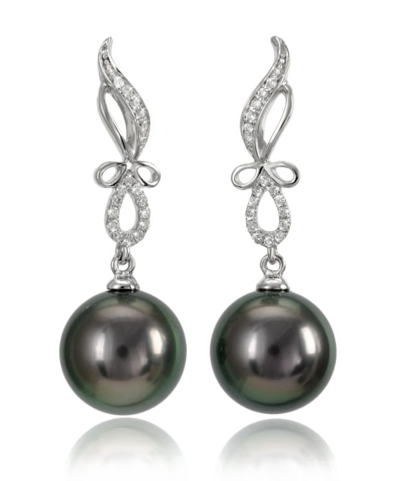 Kolczyki złote z perłami Tahiti ET-110B-SHWG14D-LRBW