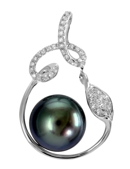 Zawieszka złota z perłą Tahiti PT-110B-WG14D-SHLF