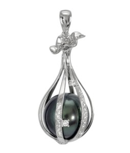 Zawieszka złota z perłą Tahiti (wzór CAG)