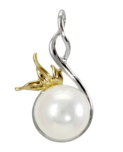 Złota zawieszka z perłą Akoya (wzór BRN)