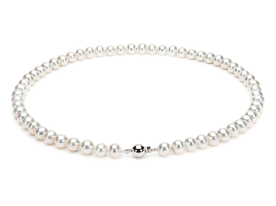 Naszyjnik z pereł 7-7,5 mm NF17-75W-BCWG14-CSNP 2
