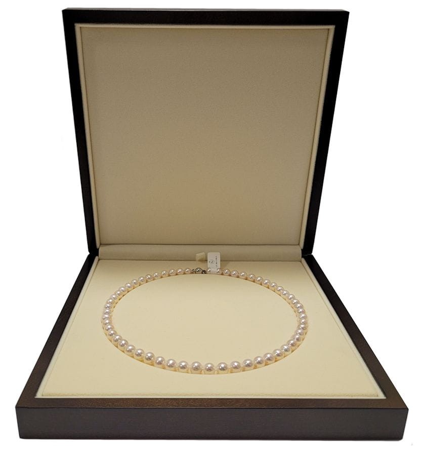 Naszyjnik z pereł 7-7,5 mm NF17-75W-BCWG14-CSNP 4