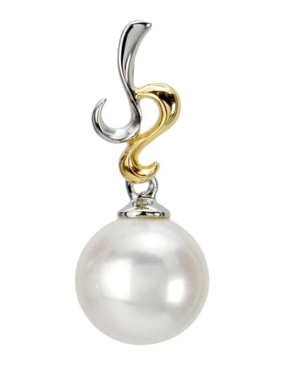 Złota zawieszka z perłą Akoya PA-90W-WYG14-2SRIB 2